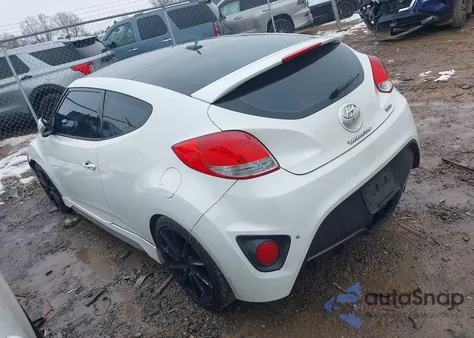2013 Hyundai Veloster Turbo W/Black z USA, uszkodzony, nr VIN KMHTC6AE3DU116059